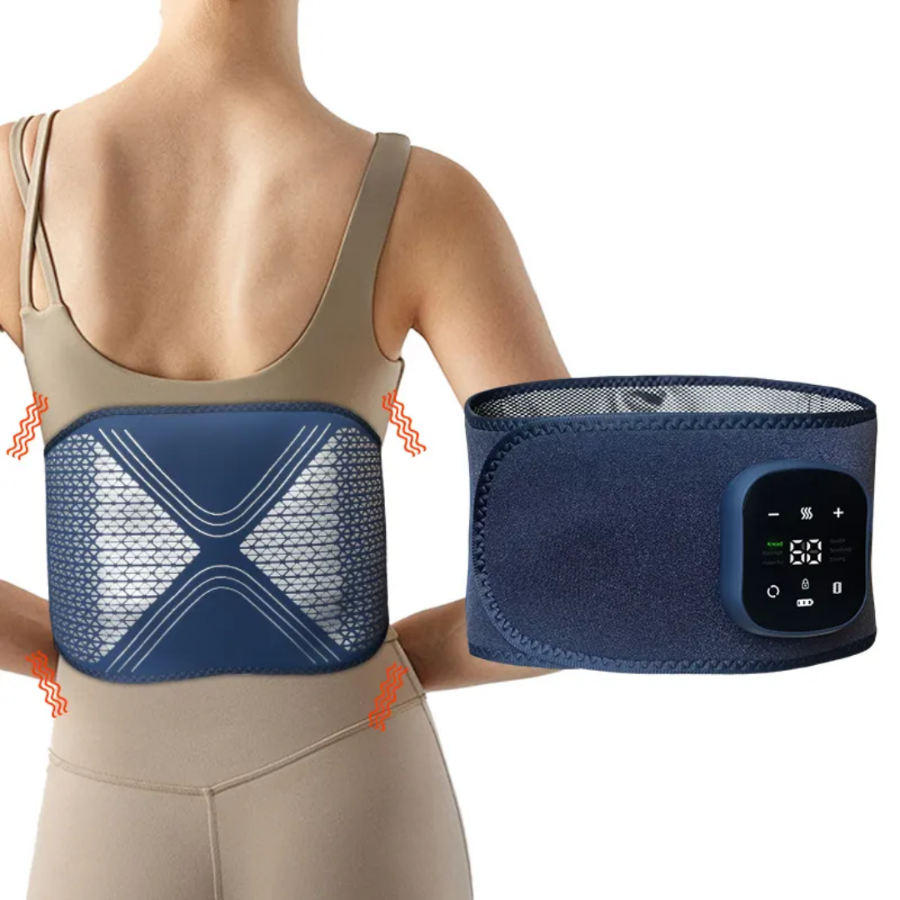 LOWER BACK MASSAGER WITH DUAL AIR PRESSURE