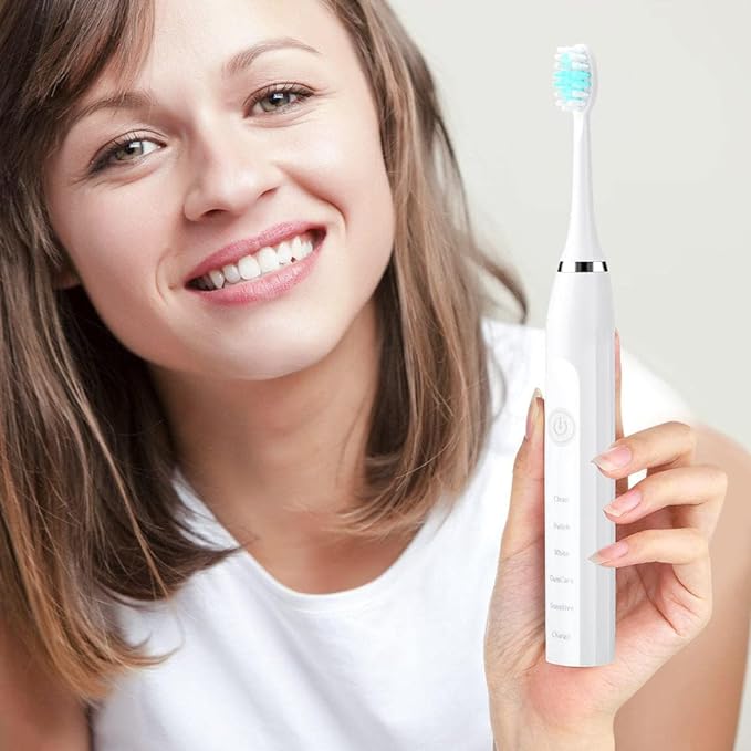 INVIGO Electric Toothbrush + Bubble Gum Toothpaste (Oral Care Combo)