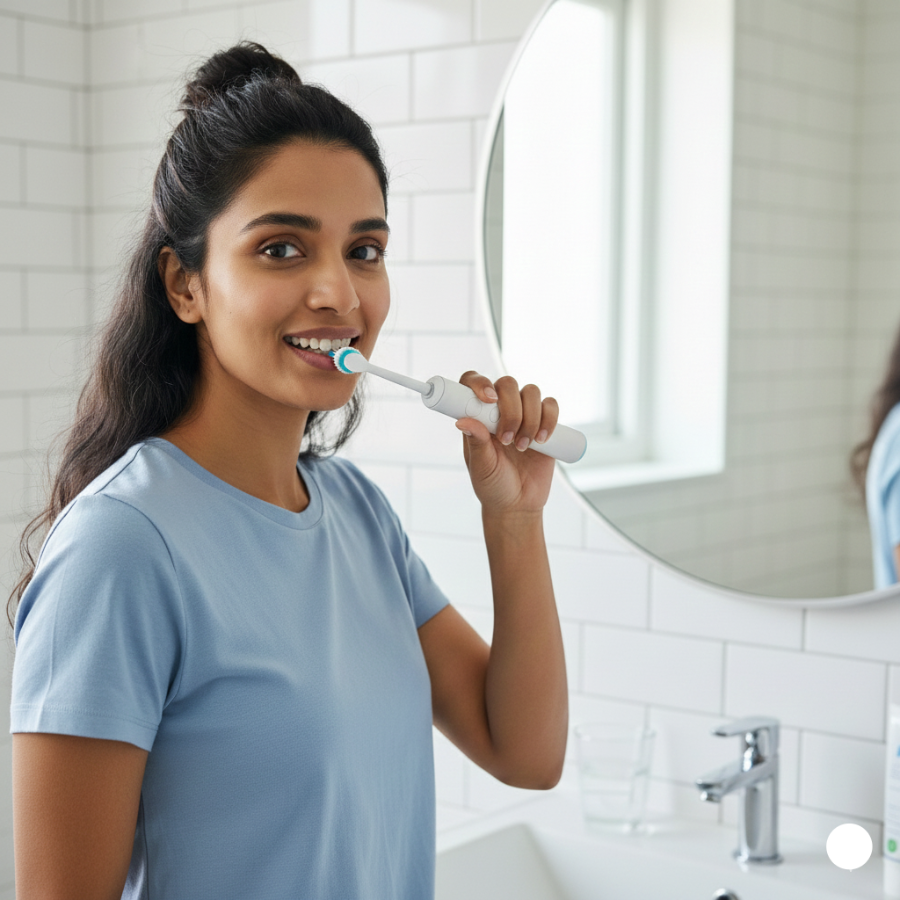 Round Electric Toothbrush