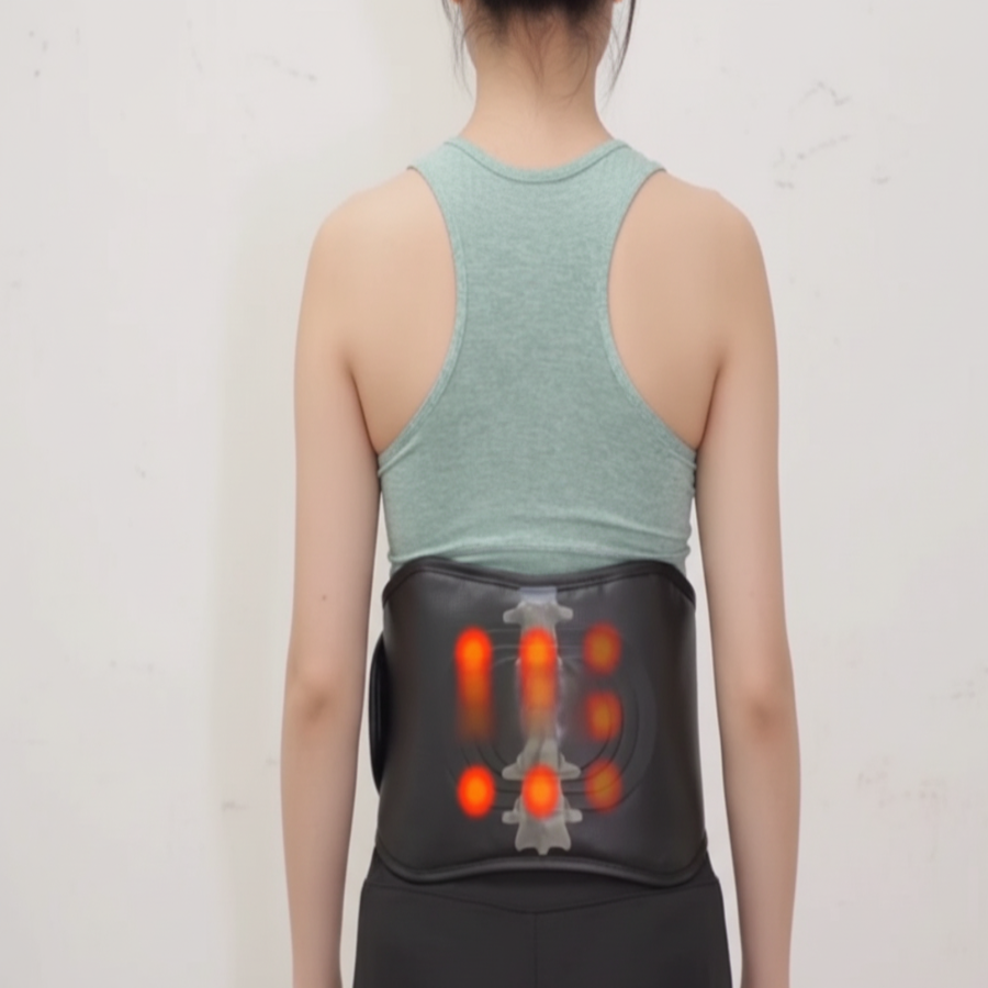 LOWER BACK MASSAGER BELT WITH AIR PRESSURE