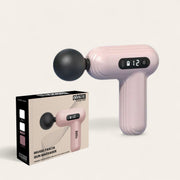 INVIGO Fascia Gun Massager for Pain Relief – Deep Tissue, 12 Speed Modes, 4 Heads, LCD Display, Rechargeable Portable Muscle Massage Gun for Full Body Recovery (With USB Charging Cable)