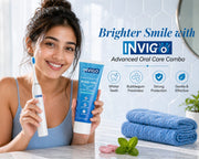 INVIGO Electric Toothbrush + Bubble Gum Toothpaste (Oral Care Combo)