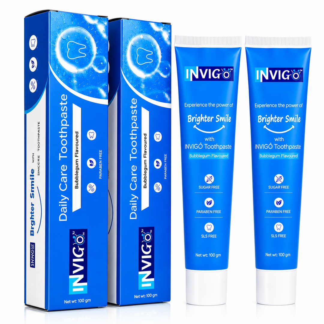 INVIGO Bubblegum Flavored Toothpaste (100 Gm)