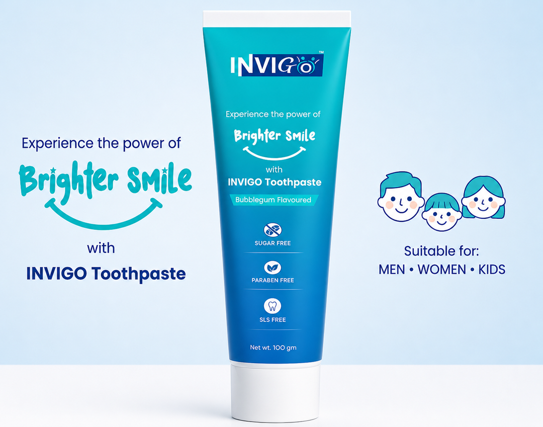 INVIGO Bubblegum Flavored Toothpaste (100 Gm)