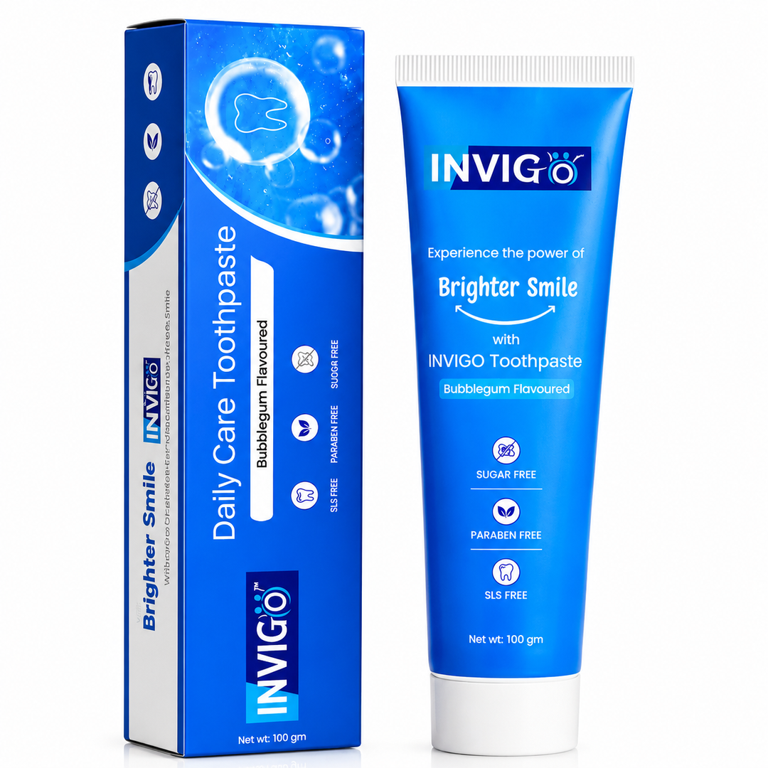 INVIGO Bubblegum Flavored Toothpaste (100 Gm)