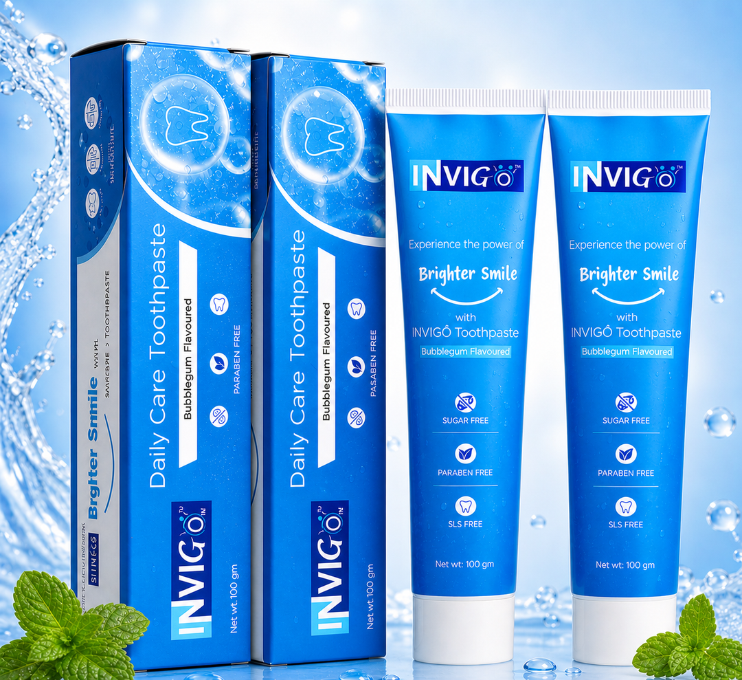 INVIGO Bubblegum Flavored Toothpaste (100 Gm)