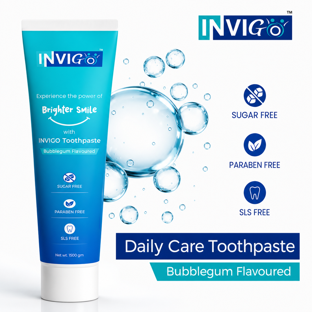INVIGO Bubblegum Flavored Toothpaste (100 Gm)
